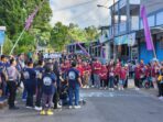 Gelar Jalan Sehat Antar Kolom, HUT ke-17 Jemaat GMIM Anugerah Paslaten Berlangsung Meriah