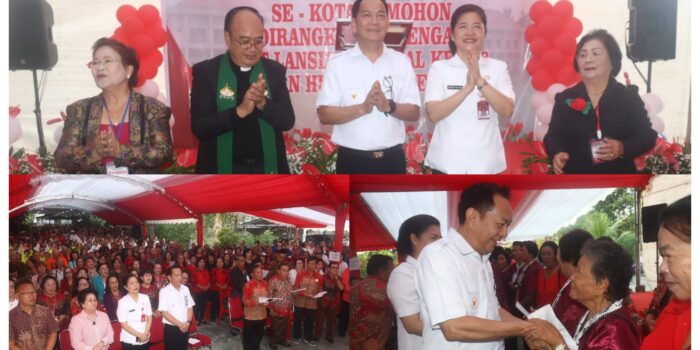 Momentum HUT Lansia Nasional dan LPSLU, Ribuan Lansia Terima Manfaat Program Pemkot Tomohon