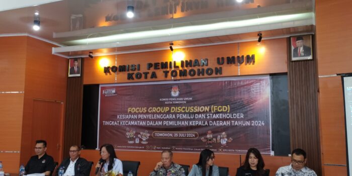 KPU Kota Tomohon Gelar FGD, Pijoh : Kegiatan Ini Sangat Penting