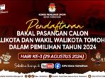 KPU Live Streaming, Hari Terakhir Pendaftaran Bapaslon