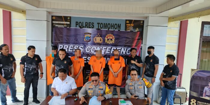 Belasan Kendaraan Hasil Penggelapan dan Curanmor, Berhasil Diungkap Polres Tomohon