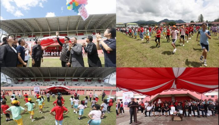 Dorong Gaya Hidup Sehat Sejak Dini, Walikota Caroll Launching Program Anak Tomohon Cerdas Sehat