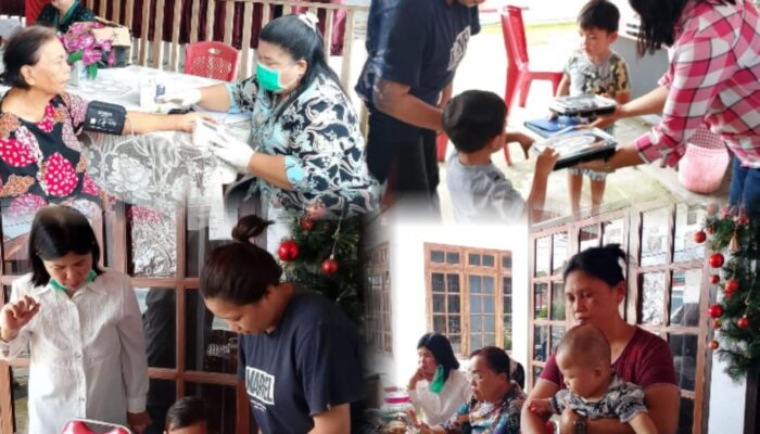 Cegah Stunting, Kader Kesehatan Desa Walewangko Dan UPT Puskesmas Labar Gelar Posyandu Dan Bagikan Mamin Sehat