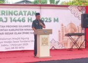 Bupati Minahasa Noudy Tendean Hadiri Peringatan Isra Miraj 1446 H di Masjid Agung Al-Falah Tondano