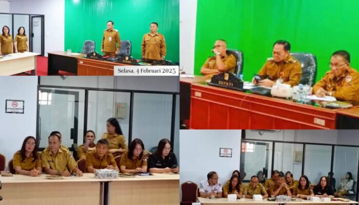 Dipimpin Mendagri RI, Lewat Zoom Meeting, Bupati Noudy Tendean Ikuti Rakor TPID