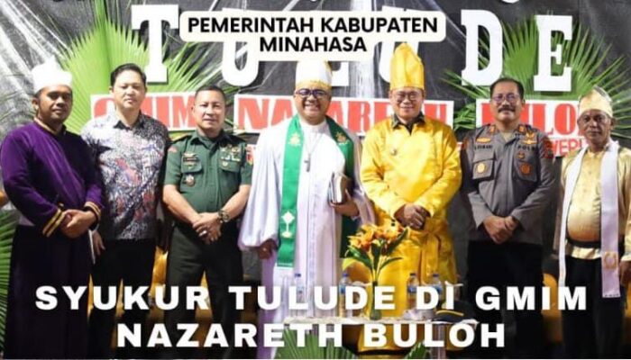 Bupati N. Tendean ikuti Rangkaian Syukur Tulude di Nazaret Buloh Mandolang