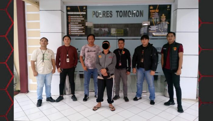 Terduga Pelaku Pengancaman Menggunakan Sajam di Desa Sawangan Diamankan Polres Tomohon