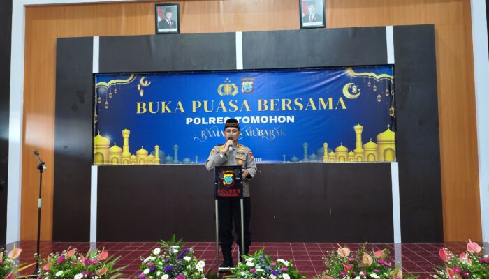 Polres Kota Tomohon Gelar Buka Puasa Bersama Personel dan Anak Yatim Hidayatullah Rumah Thavis Quran