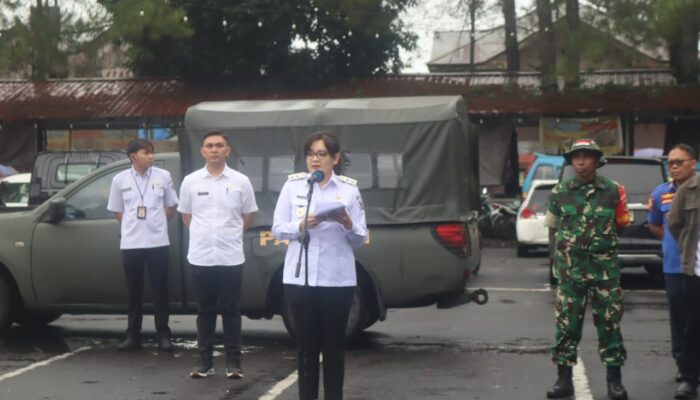 Wawali Sendy Rumajar Tegaskan Komitmen Kolaborasi Jaga Lingkungan di Apel Karya Bakti Tomohon Timur