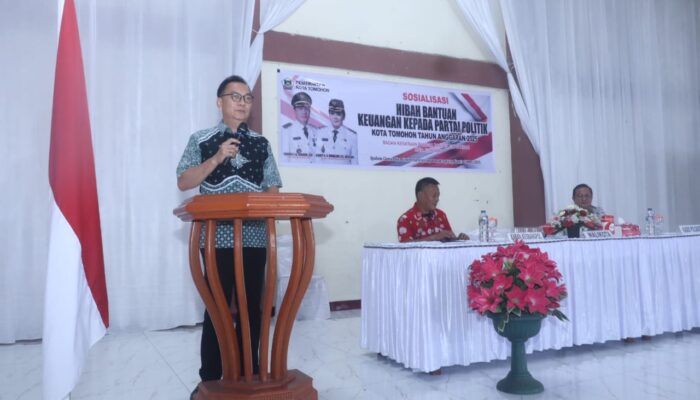 Walikota Caroll  Dorong Partai Politik di Tomohon Gunakan Dana Hibah secara Transparan dan Akuntabel