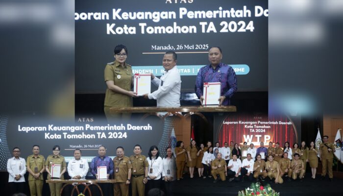 Diterima Wawali Sendy Rumajar, WTP Dua Belas Kali Berturut Jadi Bukti Keuangan Tomohon Dikelola Transparan dan Akuntabel