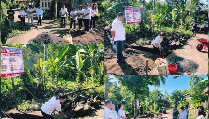 Bersumber Dari Dana Desa, Pembangunan Talud Awali Program Kerja Desa Towuntu di Tahun 2025