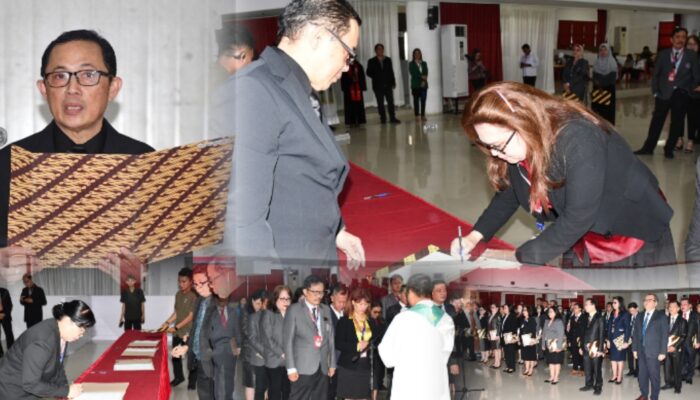 Prof. Oktovian Sompie Tegaskan Kolaborasi dan Inovasi dalam Pelantikan Pejabat Baru UNSRAT