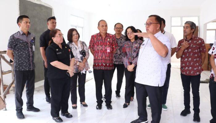Masuk Tahap Finishing, Bupati Minahasa Robby Dondokambey Tinjau Pembangunan Sekolah Rakyat di Desa Tampusu