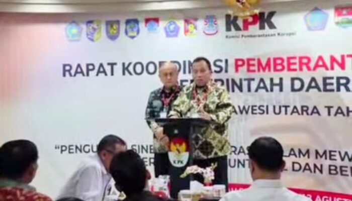 Bupati Dondokambey Hadiri Rakor Pemberantasan Korupsi Wilayah Sulut di KPK RI