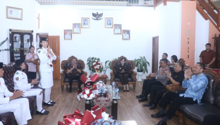 Caroll Sendy Sambut Anggota Paskibraka Nasional Bianca Lantang