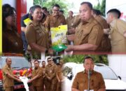 Luncurkan Gerakan Pangan Murah di Minahasa, Bupati RD Serahkan Kendaraan ke Dinas Perkim dan LH