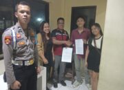 Permasalahan Lakalantas Viral di FB, Anggota Polres Tomohon dan Driver Online Selesai Damai