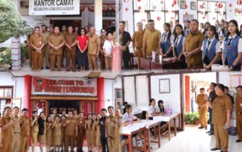 Pererat Sinergitas, Bupati Robby Dondokambey Kunker ke Kawangkoan Barat dan SMP Negeri 1 Langowan
