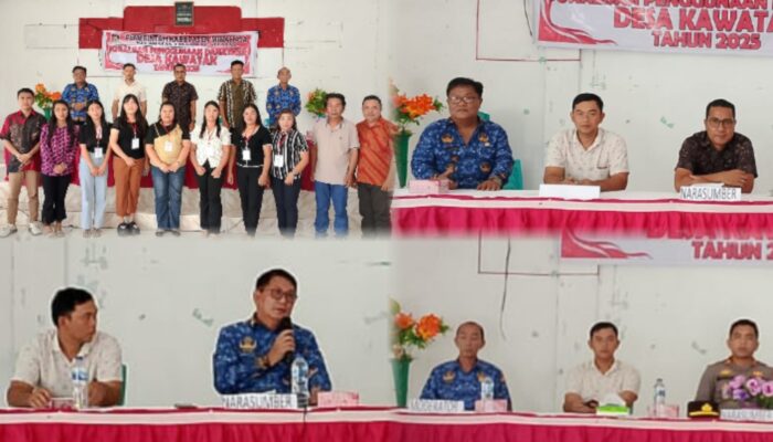 Hukum Tua Jerry Wangko: Perangkat Desa Kawatak Dibekali Pengetahuan Pengggunaan Dana Desa Melalui Sosialisasi