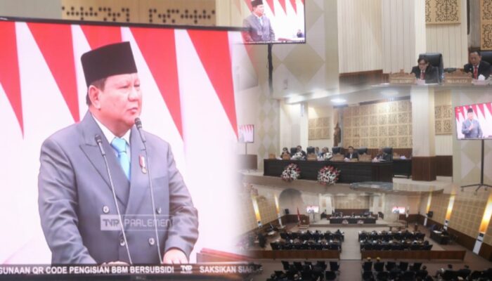 Walikot Caroll Bersama Wawali Sendy Hadiri Rapat Paripurna Pidato Kenegaraan Presiden Prabowo Dalam Rangka HUT ke-80 RI
