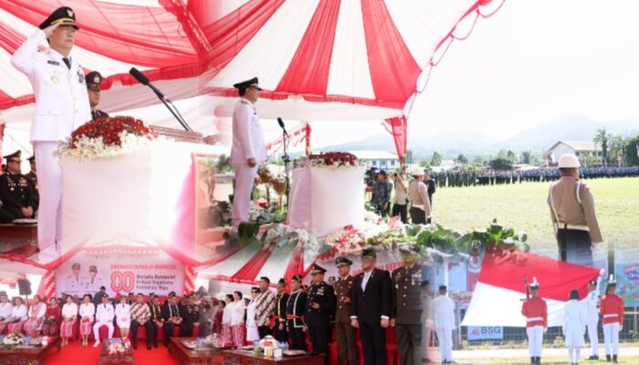 Wali Kota Caroll Senduk Pimpin Upacara Peringatan Proklamasi ke-80 RI di Tomohon