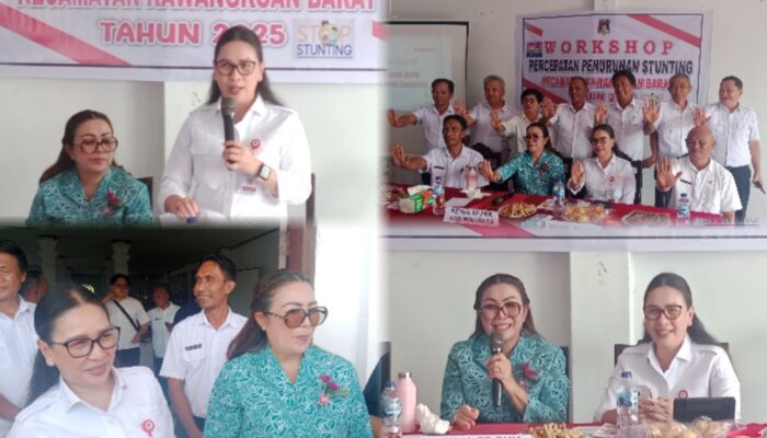 Workshop Percepatan Penurunan Stunting di Kawangkoan Barat Hadirkan Narsum Wabub Vasung Dan Ketua TP PKK Martina Dondokambey -Lengkong