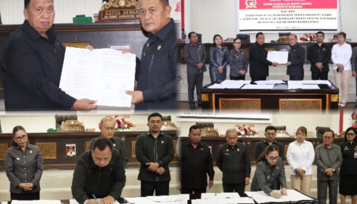 Nota Kesepakatan Perubahan KUA-PPAS 2025 Ditandatangani, DPRD Dan Pemkab Minahasa Sasar Skala Prioritas Pro Rakyat