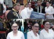 RD-Vasung Dan Ketua TP-PKK Minahasa Hadiri Upacara Peringatan HUT Provinsi Sulut Ke-61