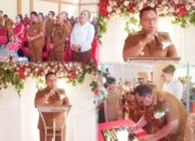 Bupati Dondokambey Hadiri Ibadah Pentahbisan Gedung Serbaguna dan Kantor Desa Raringis Selatan