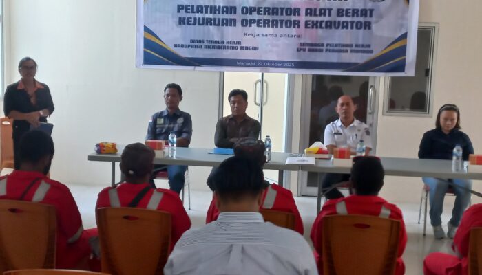 Kolaborasi Papua Pegunungan dan Sulut, Pelatihan Operator Alat Berat Hasilkan SDM Siap Kerja