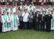 Wabub VaSung Dampingi Gubernur YSK Pada Ibadah Agung HUT KGPM ke-92