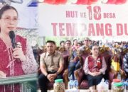 Ucapkan Selamat, Wabub Vasung Hadiri Ibadah Syukur HUT ke-18 Desa Tempang Dua,