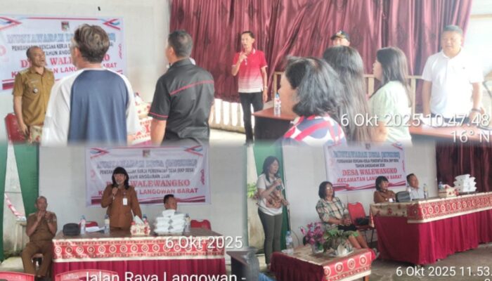 Musyawarah Desa Walewangko Dorong Partisipasi Masyarakat Untuk Program Pembangunan Desa