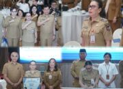 Hadiri Rakor, Wabub Vasung Terima Piagam Penghargaan Penanganan Stunting
