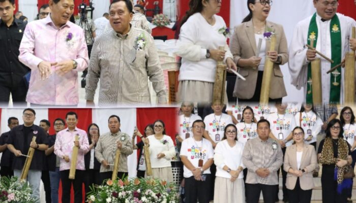Dihadiri RD-VaSung, FSPG Tahun 2025 Digelar di Kabupaten Minahasa Ditandai Dengan Pemukulan Tetengkoran
