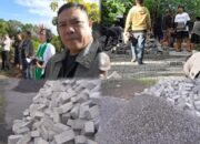 Gunakan Paving Block, Proses Pekerjaan Fisik Jalan Desa Noongan 3 Berjalan Lancar