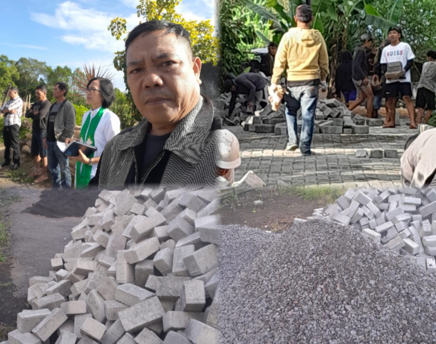 Gunakan Paving Block, Proses Pekerjaan Fisik Jalan Desa Noongan 3 Berjalan Lancar 1 IMG 20251029 175217