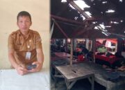 Rapuh Dan Atap Bocor, Tempat Jual Daging di Pasar Langowan Butuh Perhatian Pemerintah