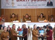 Peringati HUT Minahasa Ke-597, RD-VASUNG Pimpin Pemkab Minahasa Gelar Bakti Sosial
