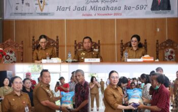 Peringati HUT Minahasa Ke-597, RD-VASUNG Pimpin Pemkab Minahasa Gelar Bakti Sosial 9 IMG 20251105 WA0001
