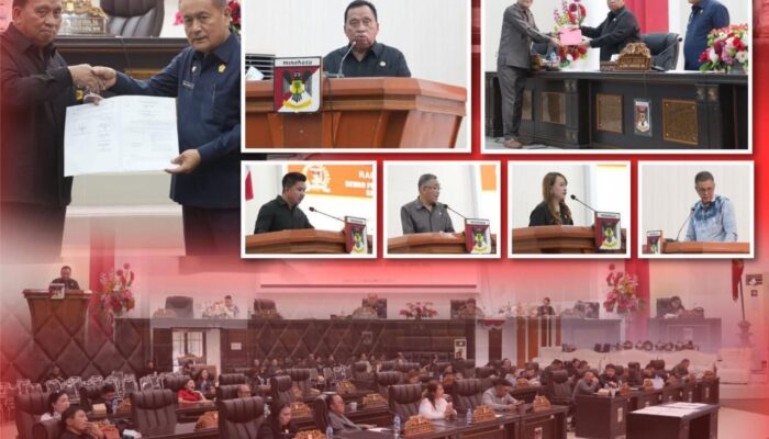 Ranperda APBD 2026 Minahasa Disahkan, Bupati Robby Dondokambey Apresiasi DPRD Minahasa