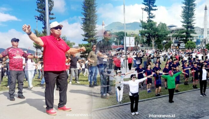 Bangun Budaya Hidup Sehat, Pemkab Minahasa Gelar Olahraga Pagi