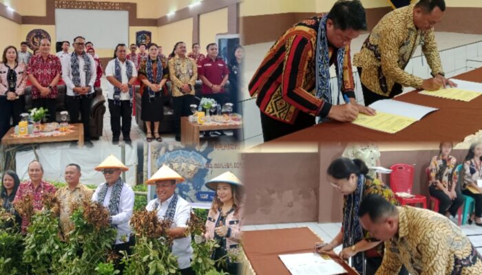 Lapas Kelas IIB Tondano Gelar Penandatanganan Perjanjian Kerjasama Bersama Kementerian Agama dan BNN Sulut