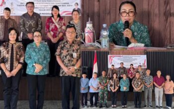 Ketua TP-PKK Martina Dondokambey – Lengkong Kukuhkan Satgas Perlindungan Perempuan dan Anak