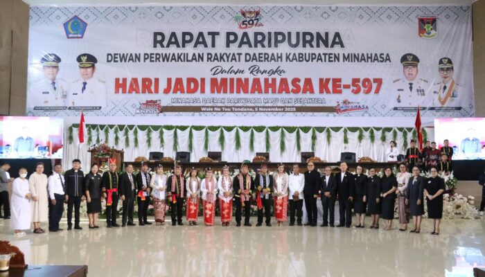 Dipimpin Ketua DPRD Minahasa, Rapat Paripurna Hari Jadi Minahasa ke -597, Dihadiri Bupati RD Dan Wabub VaSung 2 1000922810