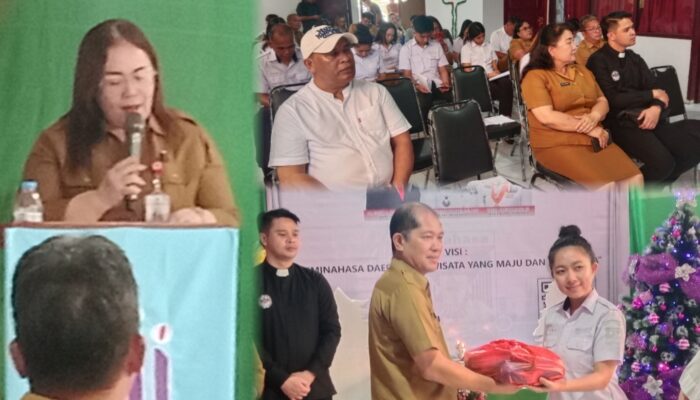 Diskominfo Minahasa Bersama Wartawan Gelar Ibadah Pra Natal, Kadis Maya Kainde: Implementasikan Natal dengan Kedamaian dan Kasih