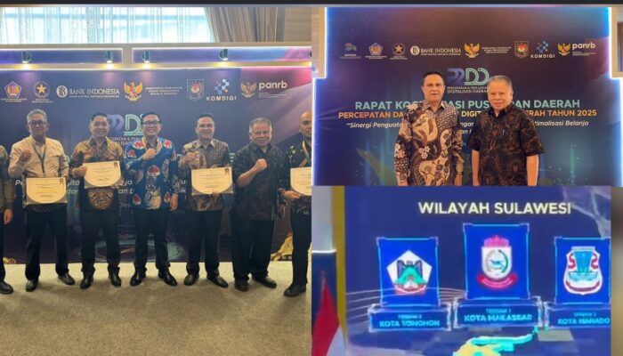 Tomohon Jadi Satu-satunya Kota Non-Ibukota Provinsi di Sulawesi yang Raih TP2DD Award 2025