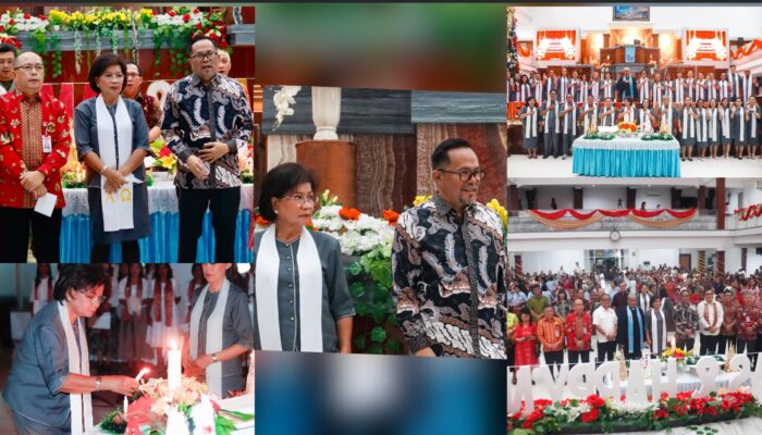 Wawali Richard Sualang Hadiri Ibadah Natal GMIM Bukit Moria Tikala Baru