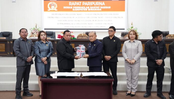 Rapat Paripurna: Usai Setujui Perda Pengelolaan Aset, DPRD Minahasa Bahas Regulasi Sampah